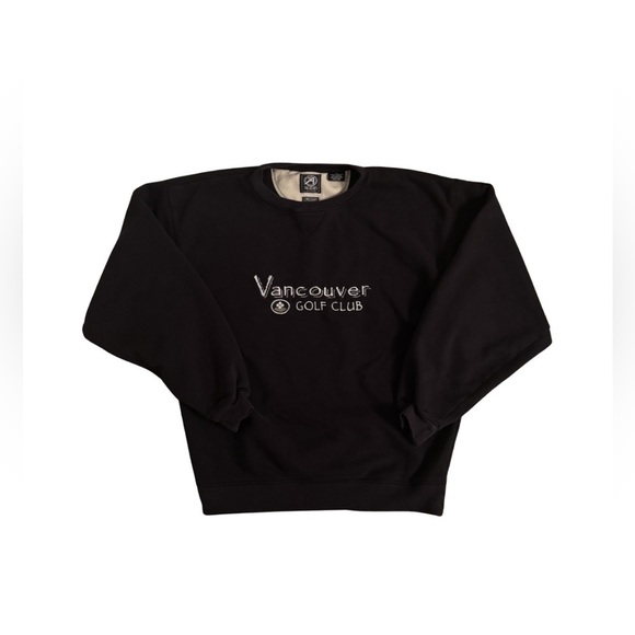 AHEAD Other - Vintage 90’s « Vancouver Golf Club » Black Crewneck Sweater